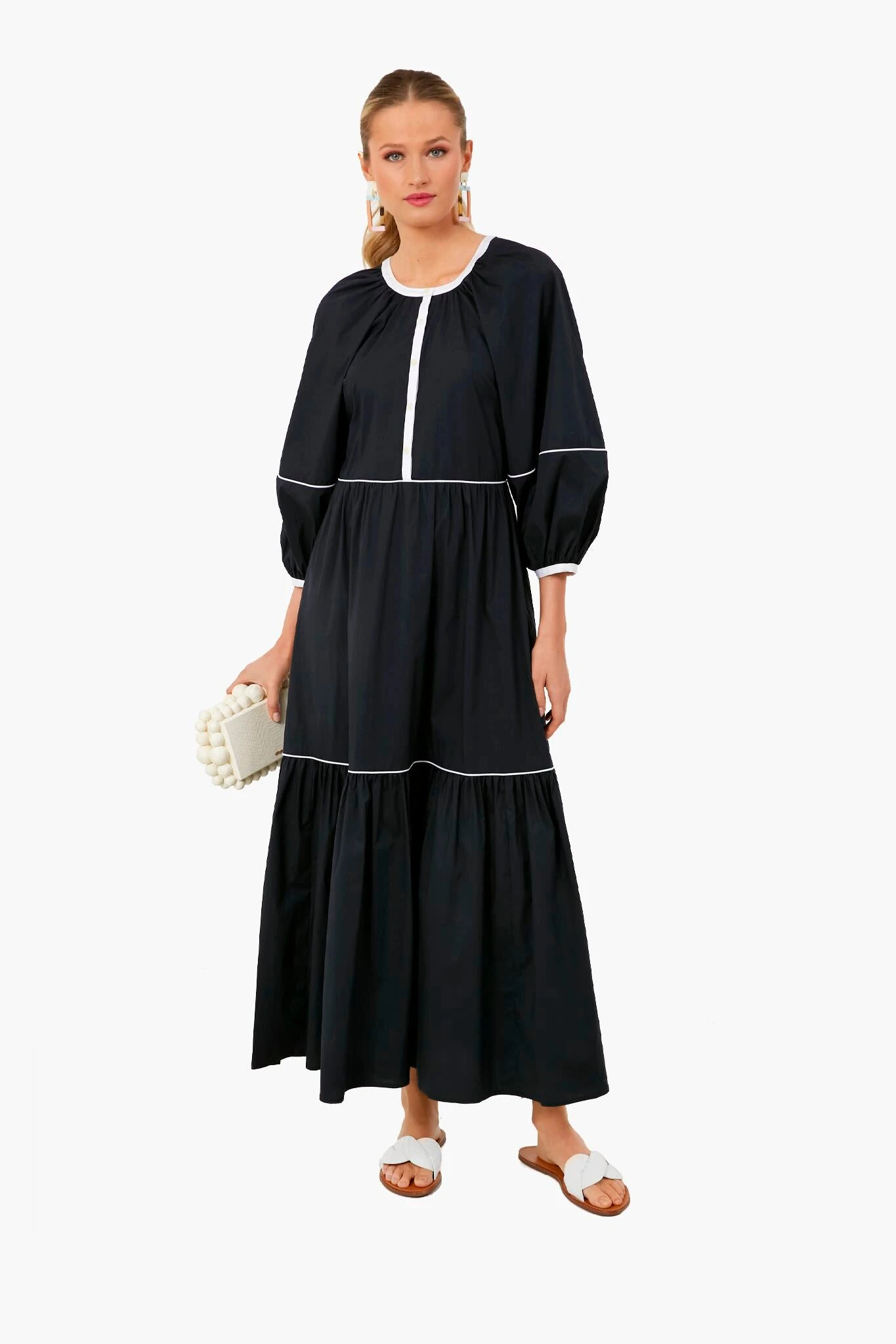 Neutral Color Block Earrings 4 Neutral Color Block Earrings - Image 2