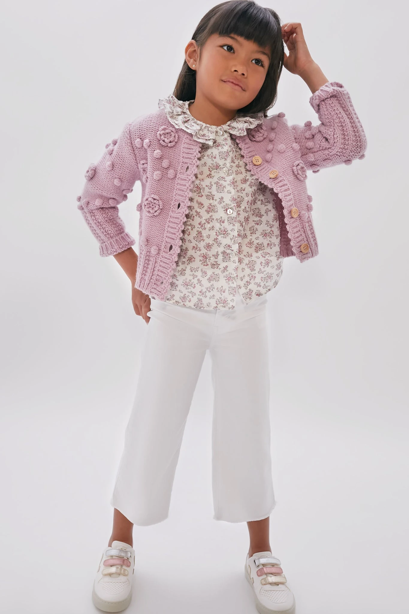 Veja Kids Multicolor Extra White Shiny Small V-10 Sneakers 5 Veja Kids Multicolor Extra White Shiny Small V-10 Sneakers - Image 3