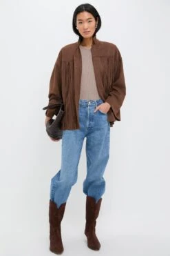 Chocolate Suede Fringe Marant Shirt Jacket -Urban Motion iIKBM4uaqPhLwW8T07raiMRT3W8OTJWV 1