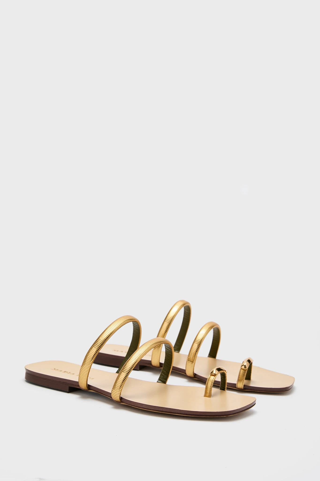 Gold Monica Capri Sandals 7 Gold Monica Capri Sandals - Image 5
