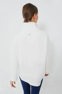White Cinched Natalie Quarter Zip -Urban Motion iyRwKyd8kqvJwM8MTccQmIstHlHjM8sA 1