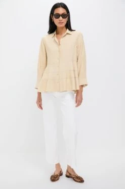 Tan Ashlen Blouse