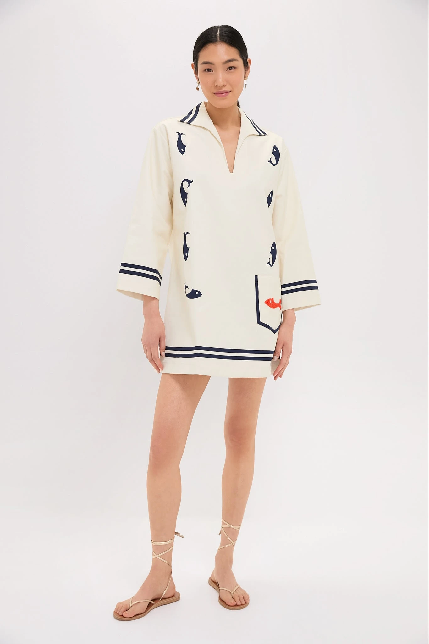 Cream Marine Tunic Dress 8 Cream Marine Tunic Dress - Image 6