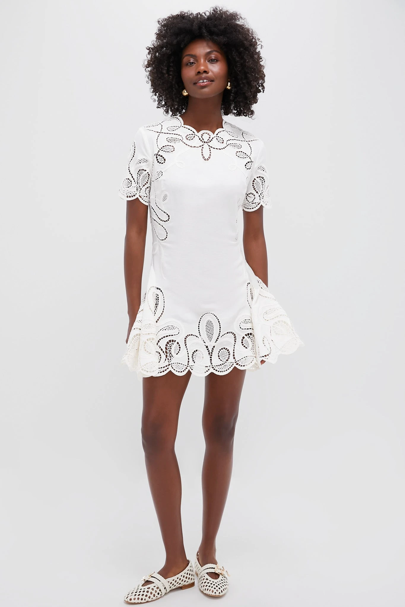 Ivory Morrigan Short Sleeve Mini Dress 8 Ivory Morrigan Short Sleeve Mini Dress - Image 6