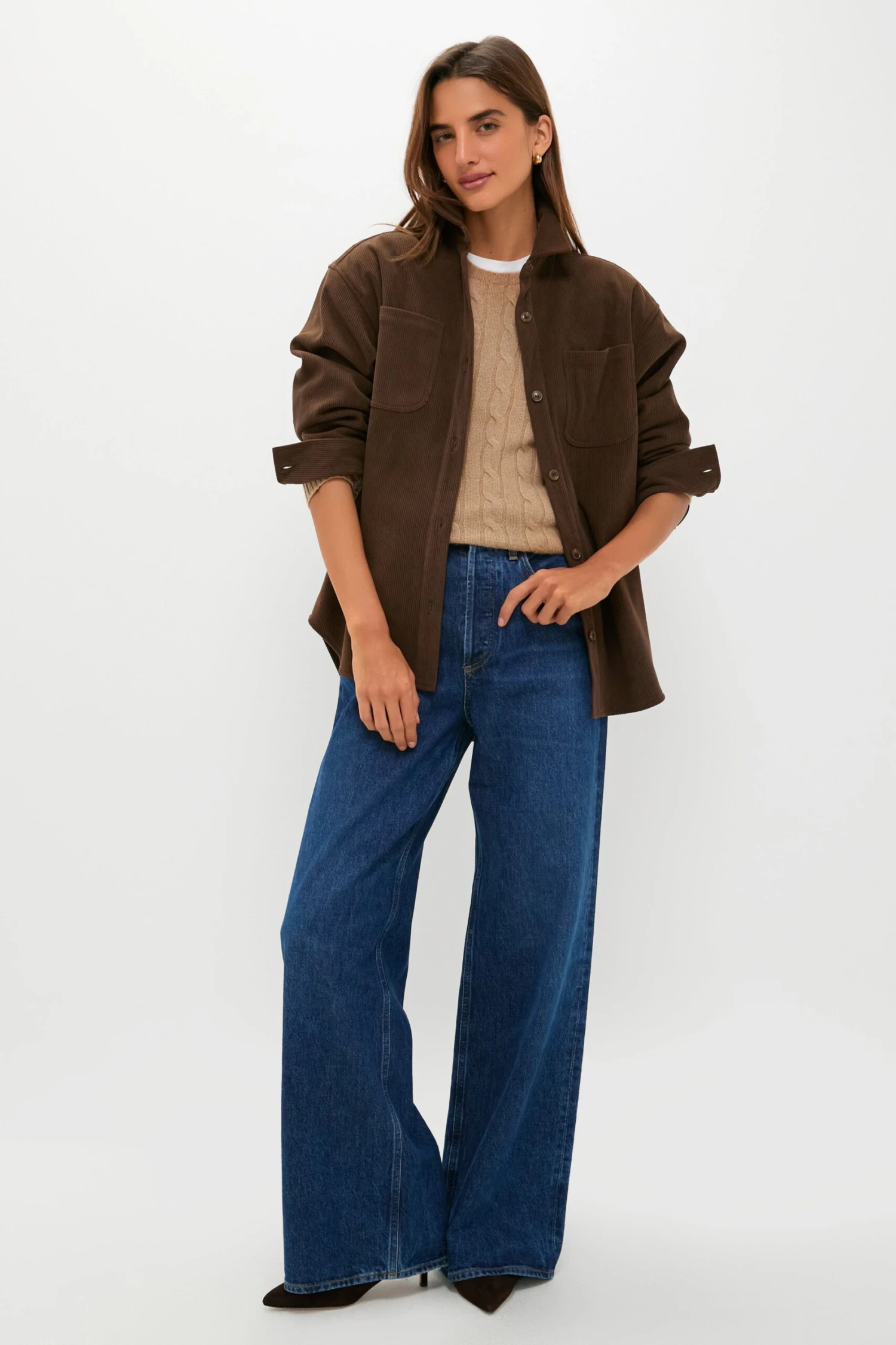 Brown Corduroy Fleece Lined Banks Shirt Jacket 8 Brown Corduroy Fleece Lined Banks Shirt Jacket - Image 6