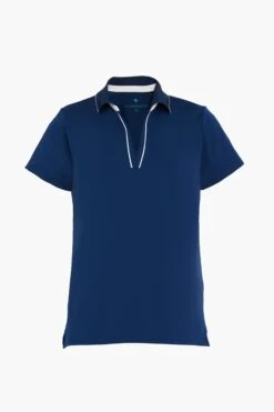 Navy And White Short Sleeve Performance Jersey Caroline Polo -Urban Motion ktkTjFDDh9sw6BIXiBga01CmrZgoIoqN 1
