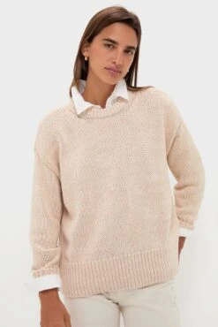 Sandstone Cotton Cliff Crewneck Sweater