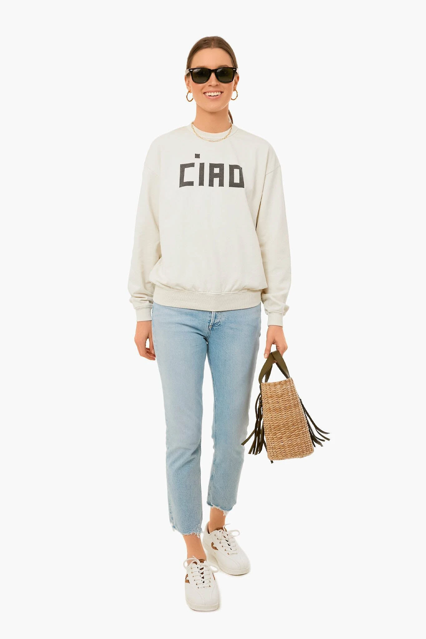Cream Oversized Ciao Sweatshirt 4 Cream Oversized Ciao Sweatshirt - Image 2