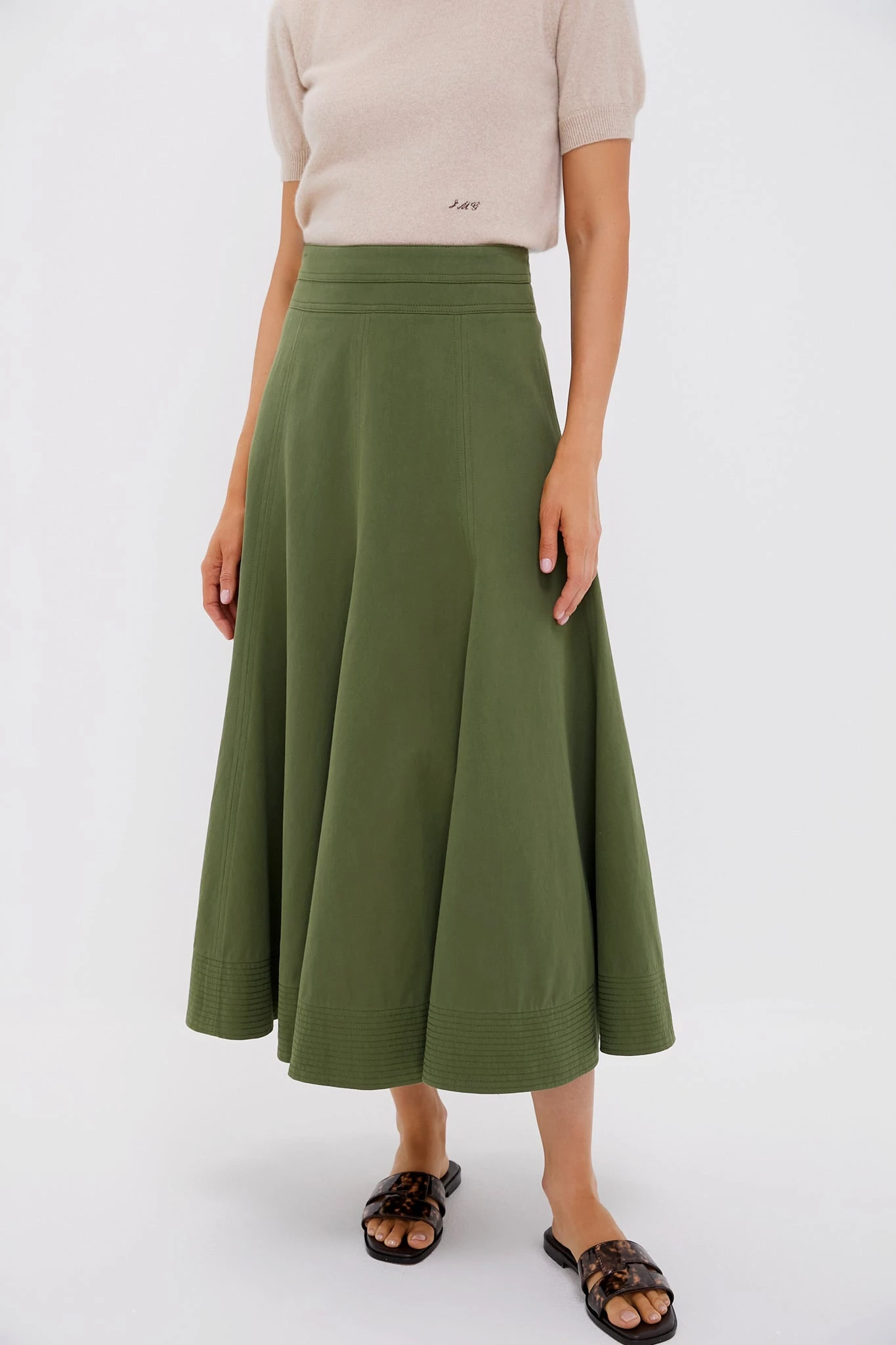 Olive Green Brynn Skirt 3 Olive Green Brynn Skirt
