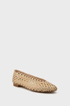 Champagne Woven Nina Flats