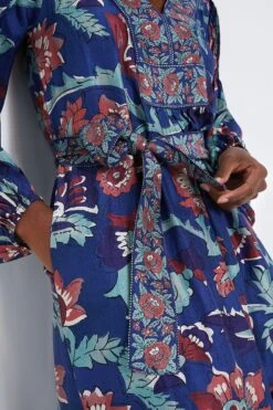 Rose Rory Print Long Sleeve Dress With Belt -Urban Motion mXTBw3YzFdGbG4iyJvB5nb4toE840HLq 1