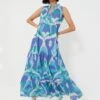 Cerulean Watercolor Ikat Tessa Dress -Urban Motion nGpJ7mB4YPPirIXJsSqY3LlPSJTkoINK 1