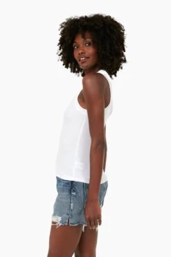 White Sirena Rib Tank -Urban Motion nlOnMAdCeiihk4BdX7voUEOo52TNE0af 1