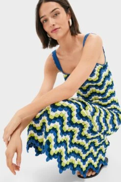 Blues And Lime Green Marea Crochet Maxi Dress -Urban Motion oHeUUWHmgylehfbyAJSjCOb5INg22qS4 1