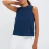 Navy Performance Cotton Sasha Tank -Urban Motion oY3X6u3nHpBKRrTbBOUFrGZLdQAmUwPM 1