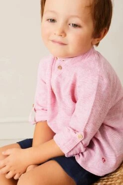 Lawrence Striped Mao Collar Long Sleeve Shirt In Red 13 Lawrence Striped Mao Collar Long Sleeve Shirt In Red -Urban Motion p2l6wedFv1PnBI5NUqU29GwW0xq2S9TE 1