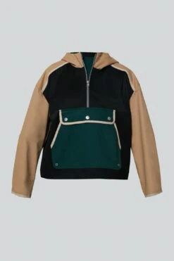 Black And Beige Water Repellant Edwards Anorak -Urban Motion pflW29RztJ22CXGBar6cVSFx3225tZeJ 1