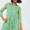 Light Green Tenango Deauville Short Dress -Urban Motion pg1Y5aFFg9CkqhQJfFOVrdjpyNSS4XXD 1