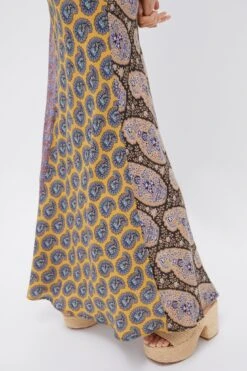 Earthy Patchwork Pietro Silk Maxi Dress -Urban Motion q0r8xNTy2z8jJYkPLSWskqJBNn3HVp1O 1