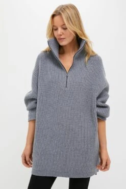 Heather Gray Chunky Knit Luke Sweater