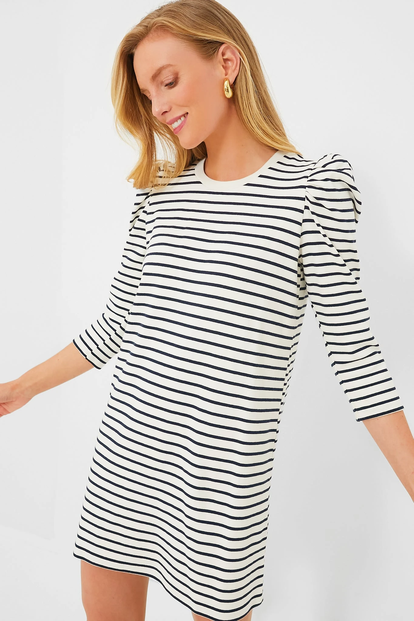 Navy Stripe Vesty Mini Dress 4 Navy Stripe Vesty Mini Dress - Image 2