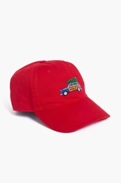 Exclusive Needlepoint Christmas Dad Wagon Hat