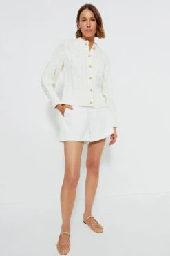 Ivory Cotton Colette Cardigan -Urban Motion rbdmawZ40qqcG7rcJA3SeFE5CdtsoSlI 1