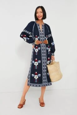 Exclusive Navy Shaina Embroidery Long Sleeve Dress -Urban Motion rkdpNXXpp37FOFGVIG8lgqiMLYbMDw29 1