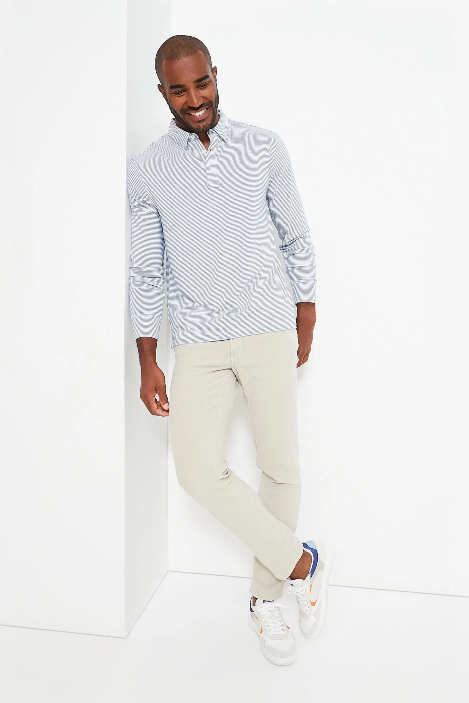 Madaket Stripe Long Sleeve Movement Polo 9 Madaket Stripe Long Sleeve Movement Polo - Image 7