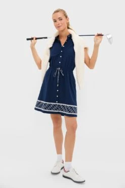 Navy And White Embroidered Sleeveless Performance Seersucker Alcott Golf Dress -Urban Motion t0Hy2kLXB3JQhkLsE3rtCdO6YHrgOq8K 1 14965ba5 7c8b 4195 8a82 62af0bdf7c37