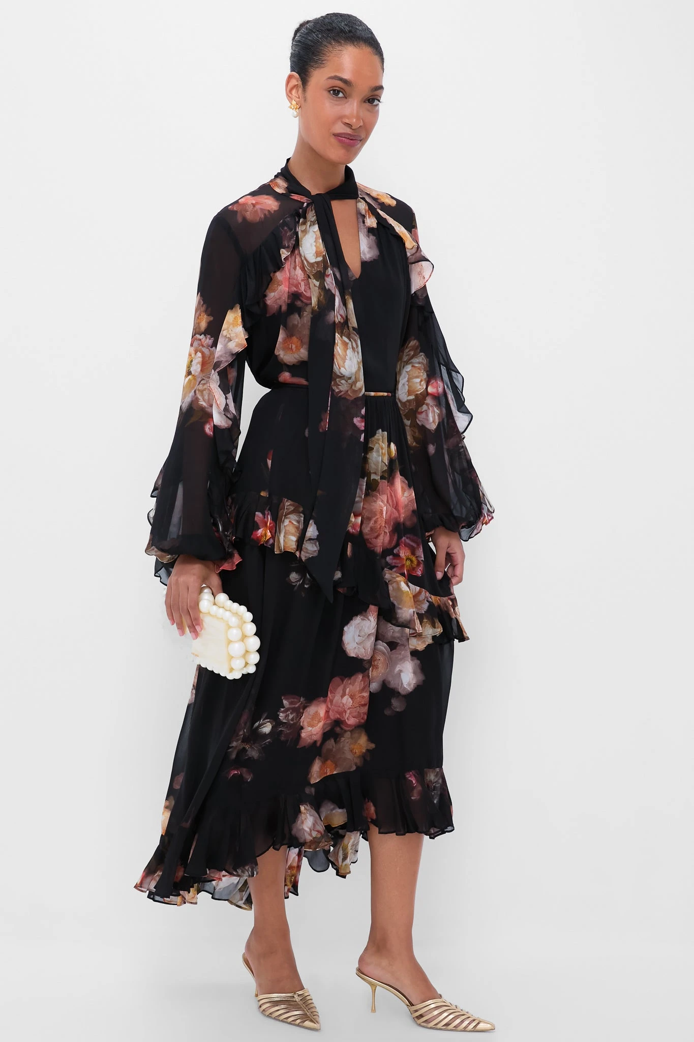 Zimmermann Russet Floral Hypnotic Asymmetric Midi Skirt 4 Zimmermann Russet Floral Hypnotic Asymmetric Midi Skirt - Image 2