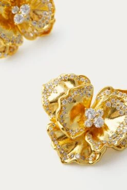 Embellished Golden Pansy Earrings 7 Embellished Golden Pansy Earrings -Urban Motion tF9RnEWtR9McPCHj7pGRTXO7aczAvps7 1