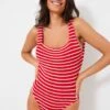 Red And White Square Neck One Piece 1 Red And White Square Neck One Piece -Urban Motion tHXqAc6xNGiLwlDdHJ4XeZ5Wqm41GBhy 1