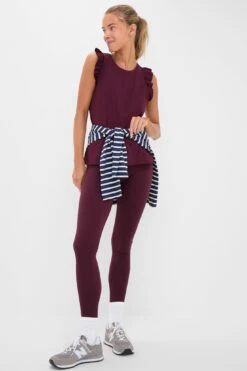 Winetasting Ruffle Performance Jersey Lea Tank -Urban Motion ttpZXYp8YXUnSPv3VvTbNJMBuUewWhUw 1