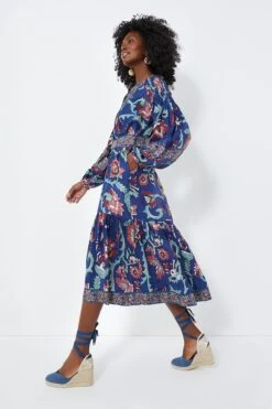 Rose Rory Print Long Sleeve Dress With Belt -Urban Motion uPq0pdDM1bTtCpUYTjeQm6UifxSzfhHr 1
