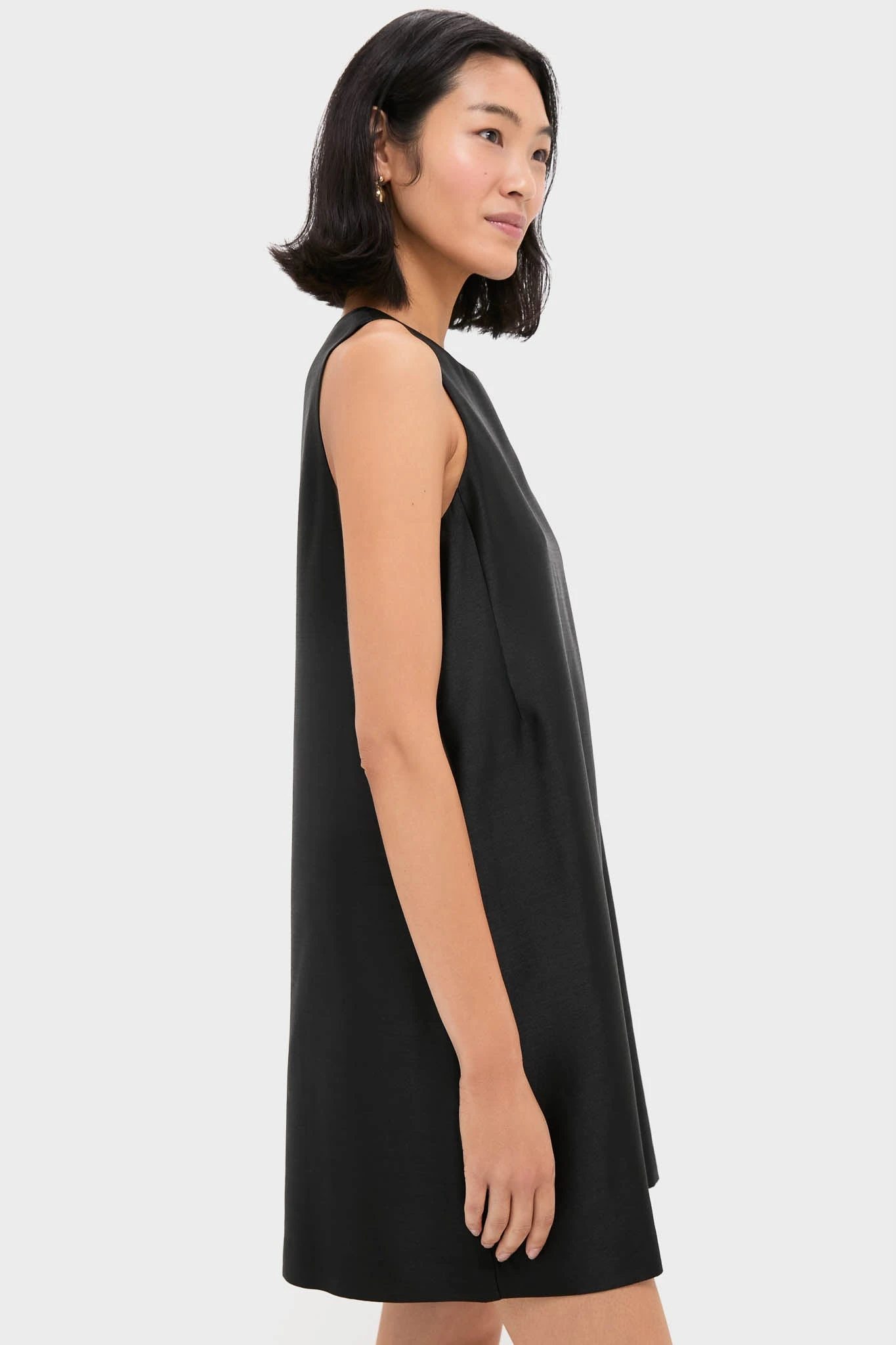 Black Dupioni Marlowe Dress 5 Black Dupioni Marlowe Dress - Image 3