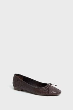 Schutz Dark Chocolate Arissa Flats