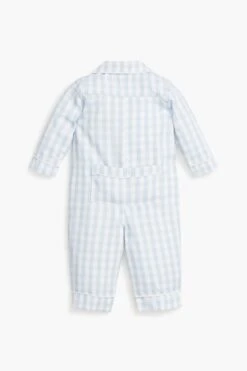 Infant Light Blue Gingham Romper -Urban Motion v3weTuwDTgkxd2CNVsQ4OBlujm424WqS 1
