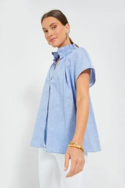 Chambray Rae Blouse -Urban Motion vJKlqpl0GSkUkmJHYRHmCcyxQpseuVqN 1