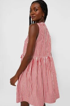 Ganni Barbados Cherry Stripe Cotton Mini Bow Tie Dress -Urban Motion xs9SikEn0nZe1bCcpS9xmUmmHFOeftfP 1