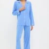 Eberjey Cornflower Gisele Long PJ Set -Urban Motion yBRlvLkaGFVrVHtSGBKgGK5Ixn4UVQ1O 1