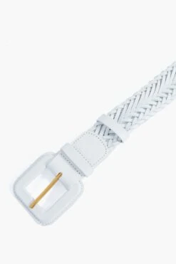 Loeffler Randall White Vachetta Oliver Thin Woven Leather Belt -Urban Motion yXhNY1FZe0VPISpe1MZbX9m8Akhovrvg 1