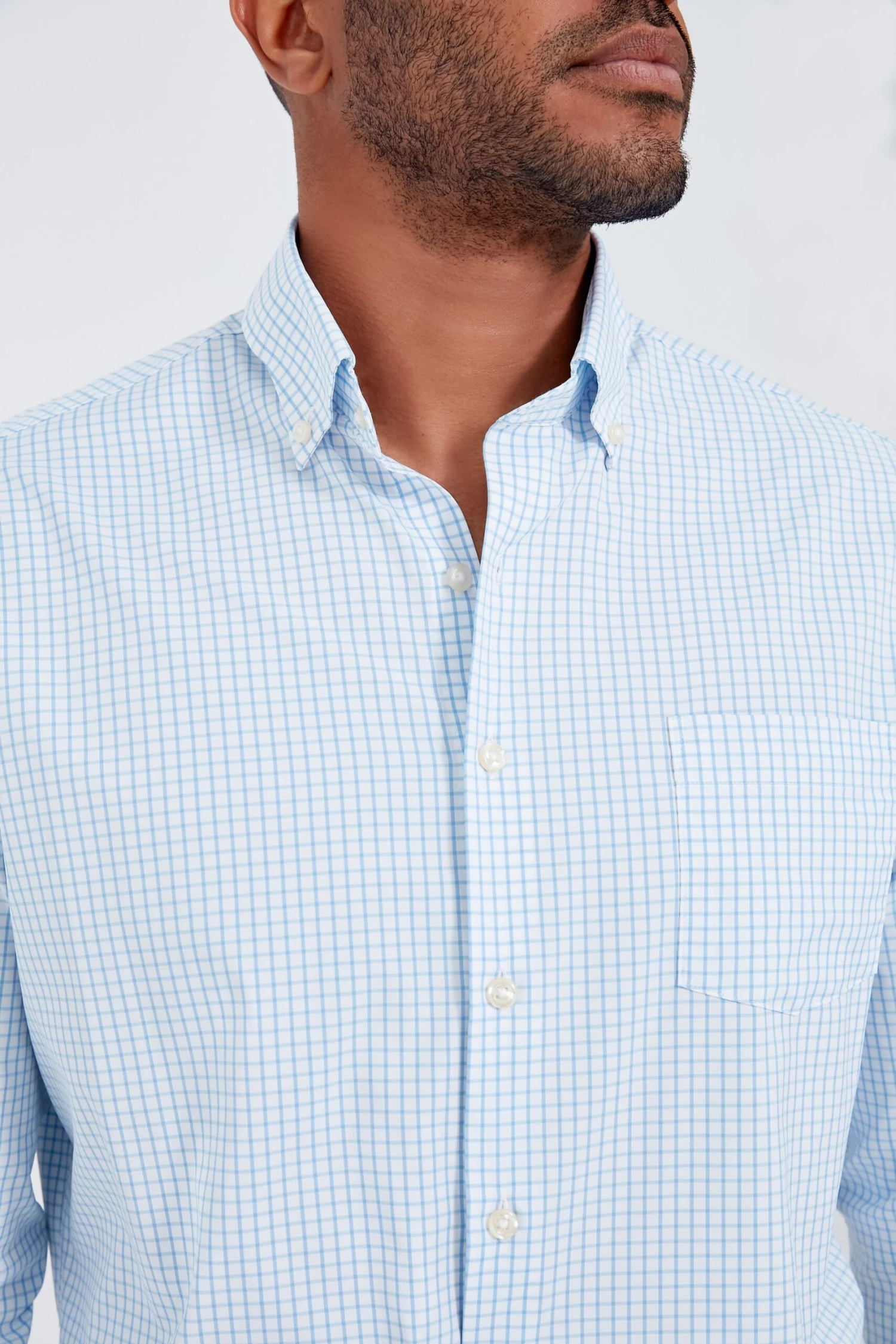 Peter Millar Cottage Blue Hanford Performance Twill Sport Shirt 7 Peter Millar Cottage Blue Hanford Performance Twill Sport Shirt - Image 5