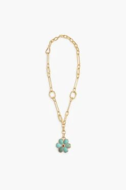Turquoise Desert Daisy Necklace