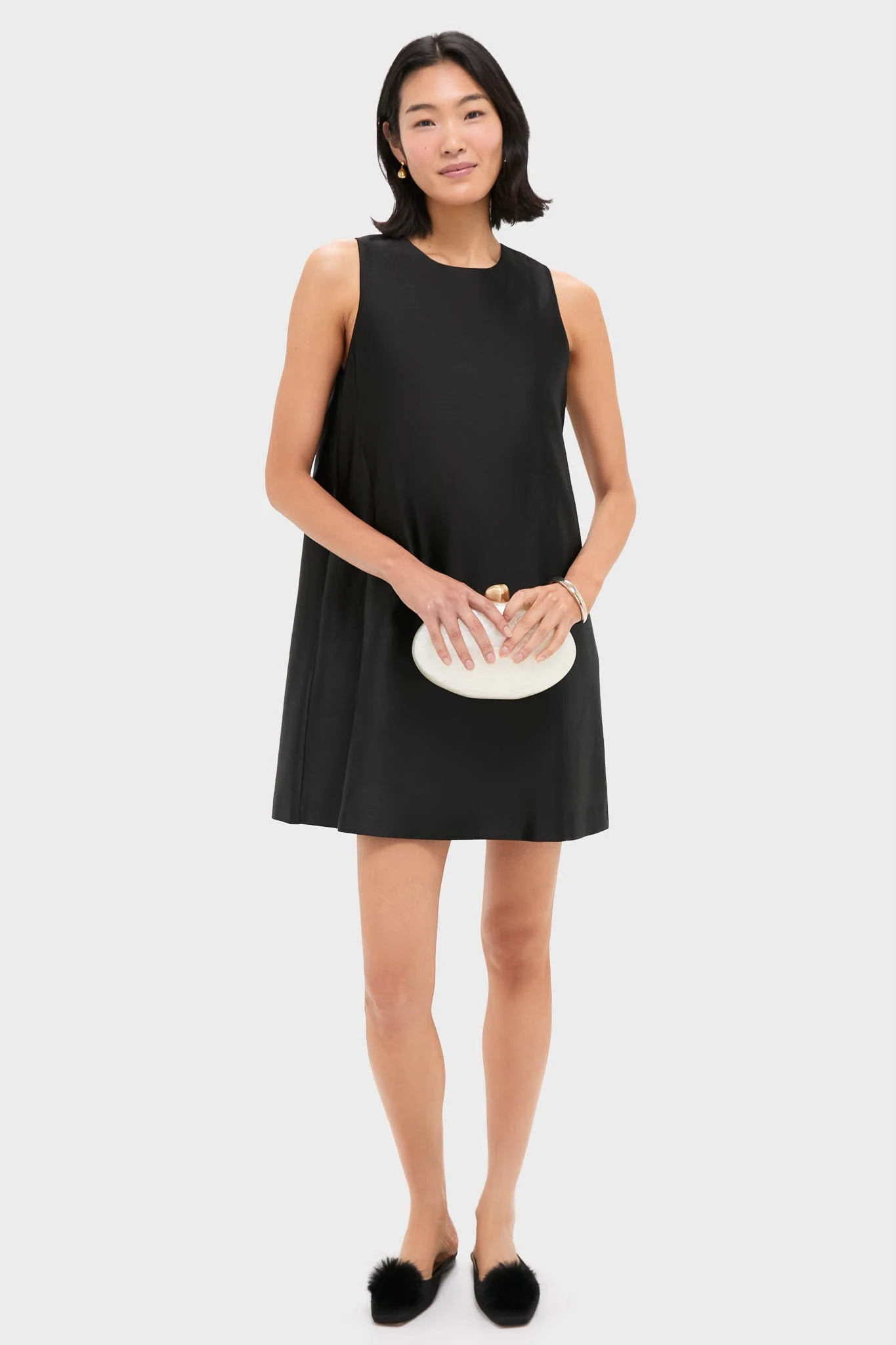 Black Dupioni Marlowe Dress 4 Black Dupioni Marlowe Dress - Image 2