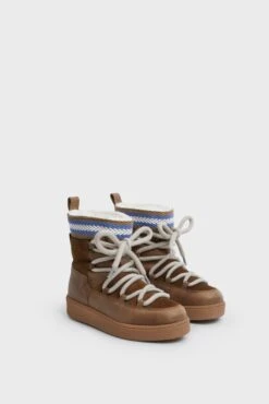 Brown Cosmos Leather Wool-Lined Boots -Urban Motion zxRshJwFqg3AXS8qBIUC50PsiwviqJxc 1